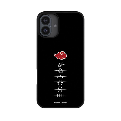 Apple iPhone 16 Plus Base Case Akatsuki Mitgliedssymbole Schwarz