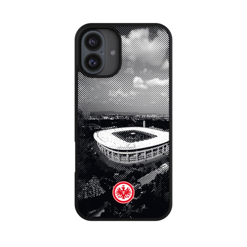 Apple iPhone 16 Plus Base Case SGE Stadion Schwarz Weiß