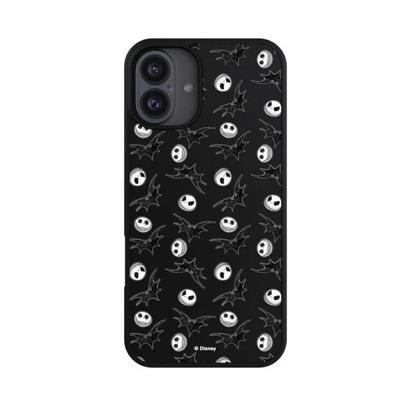 iPhone 16 Plus Base Case Nightmare Before Christmas Pattern Transparent