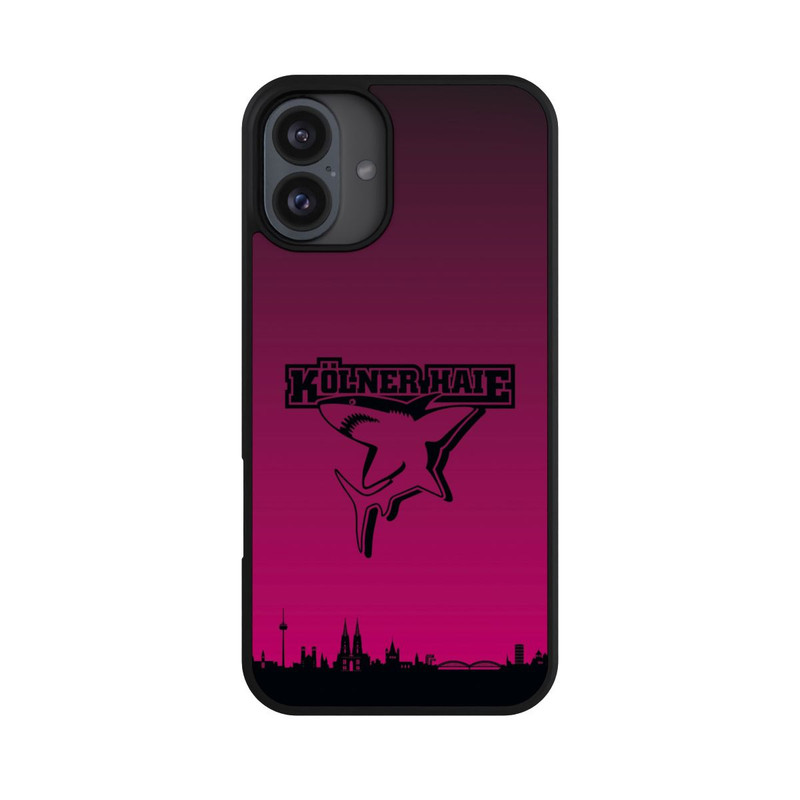 iPhone 16 Plus Base Case Kölner Haie Skyline Pink