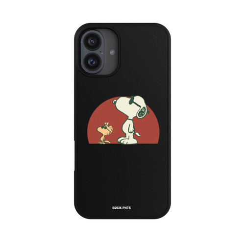 Apple iPhone 16 Plus Base Case Snoopy Woodstock Far Out transparent