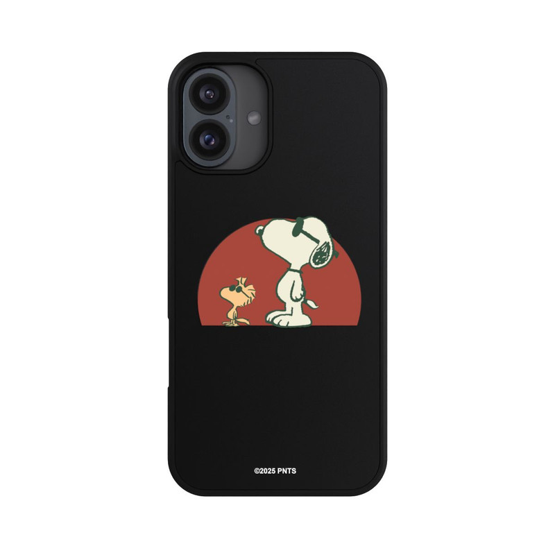 iPhone 16 Plus Base Case Snoopy Woodstock Far Out transparent