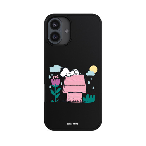 Apple iPhone 16 Plus Base Case Snoopy Hundehütte Frühling transparent