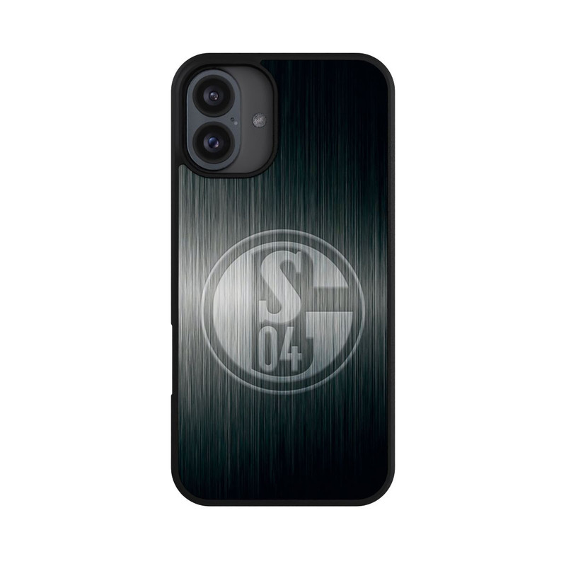 iPhone 16 Plus Base Case Schalke 04 Metall Look