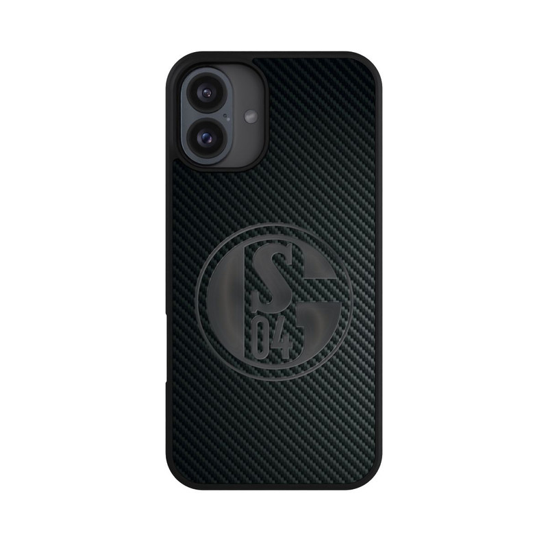 iPhone 16 Plus Base Case Schalke 04 Carbon Look