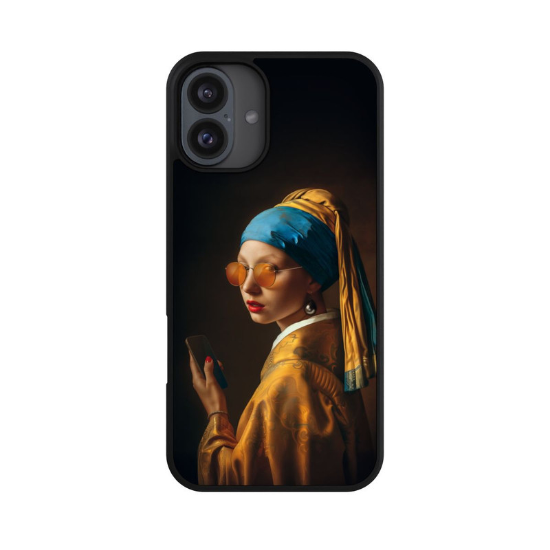 iPhone 16 Plus Base Case Modern Pearl Girl