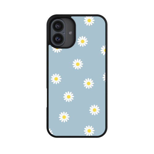 Apple iPhone 16 Plus Base Case Gänseblümchen Muster Blau