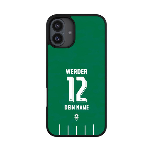 Apple iPhone 16 Plus Base Case Werder Bremen Trikot Personalisierbar 25-26