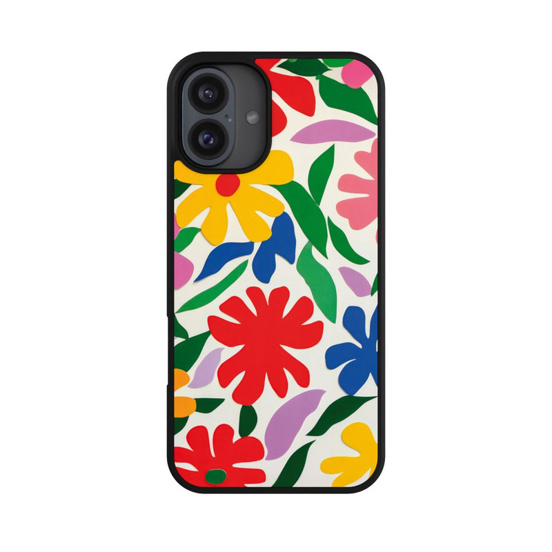 iPhone 16 Plus Base Case Blumenliebe Illustration