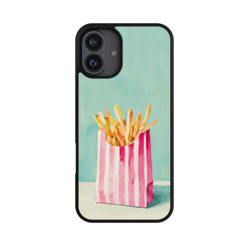Apple iPhone 16 Plus Base Case Retro Pommes Blau Watercolor