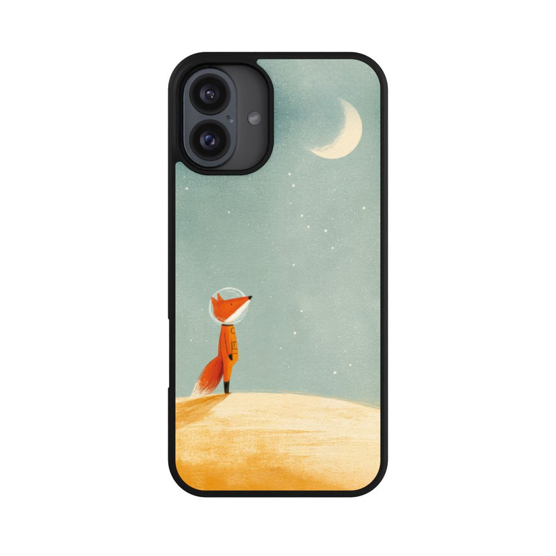 iPhone 16 Plus Base Case Fuchs im Mondlicht