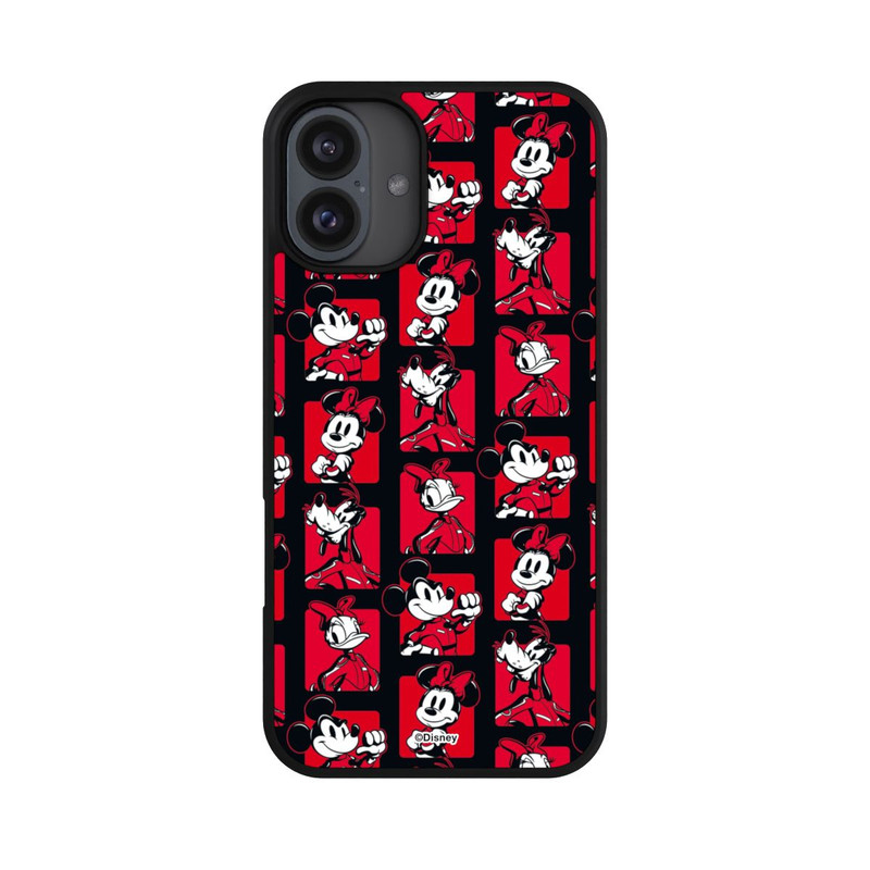 iPhone 16 Plus Base Case Micky Maus Racing Muster Rot