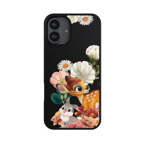Apple iPhone 16 Plus Base Case Bambi und Klopfer Blumen Transparent