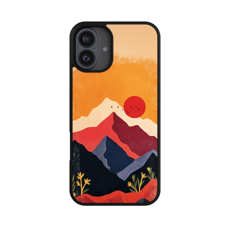 iPhone 16 Plus Base Case Les Alpes En Rouge