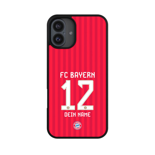 Apple iPhone 16 Plus Base Case FC Bayern München Trikot Personalisierbar 26-27