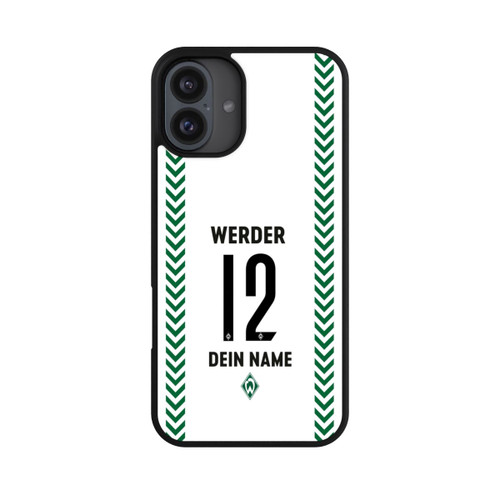 Apple iPhone 16 Plus Base Case Werden Bremen Trikot Personalisierbar 26-27