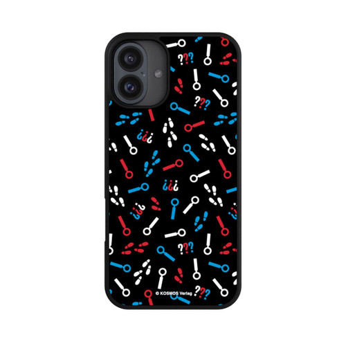 Apple iPhone 16 Plus Base Case Drei Fragezeichen Detektiv Muster