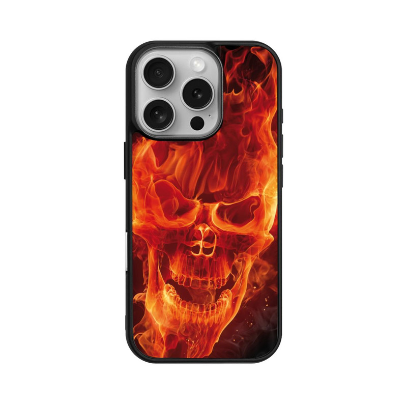 iPhone 16 Pro Base Case Burning Skull