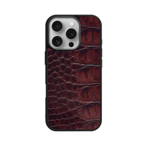 Apple iPhone 16 Pro Base Case Kroco Dunkelbraun