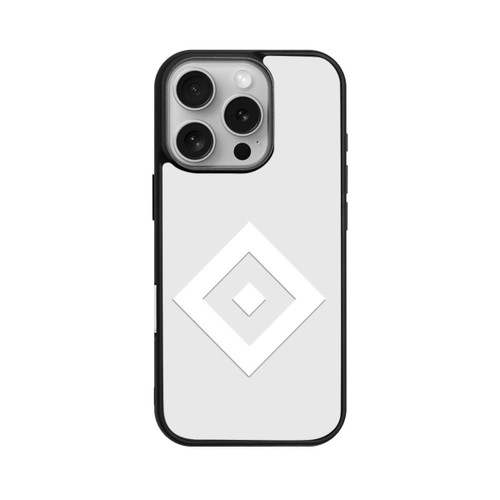 Apple iPhone 16 Pro Base Case Rauten Logo auf HSV Grau