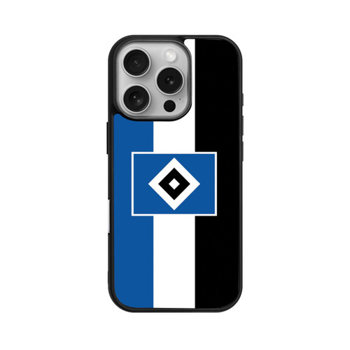 Apple iPhone 16 Pro Base Case HSV Streifen - Blau-Weiß-Schwarz
