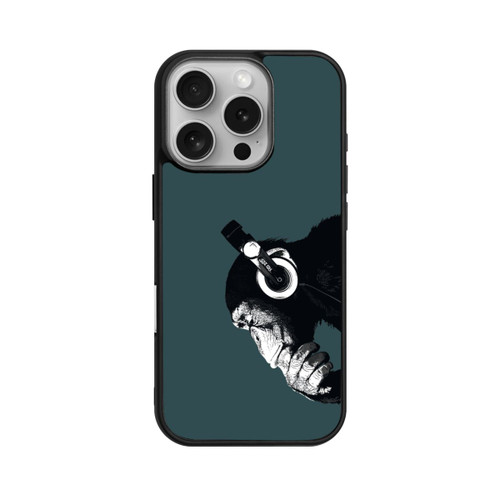 Apple iPhone 16 Pro Base Case Denkender Affe Blau
