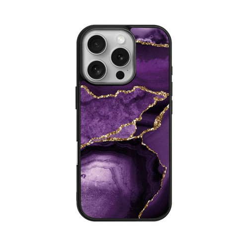 Apple iPhone 16 Pro Base Case Lila Marmor Landschaft