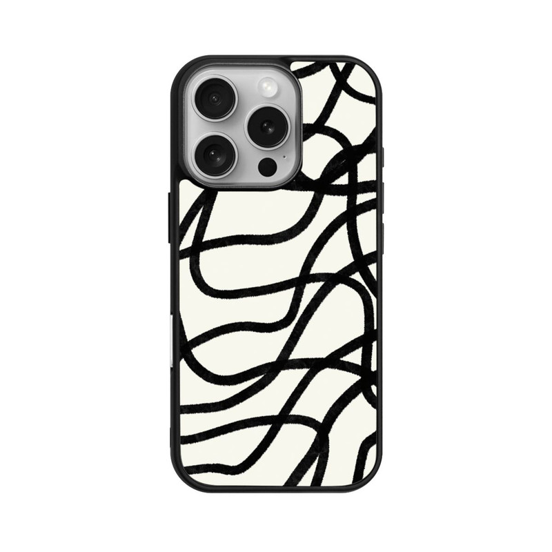 iPhone 16 Pro Base Case Schwarze Linien