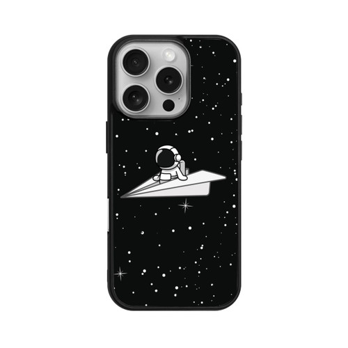 Apple iPhone 16 Pro Base Case Astronaut Paper Plane Comic
