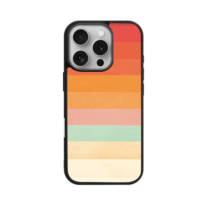 iPhone 16 Pro Base Case Regenbogen Chevrons II