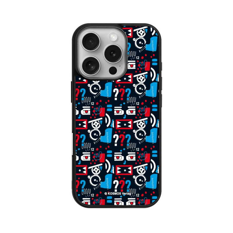 iPhone 16 Pro Base Case Drei Fragezeichen Wildes Muster