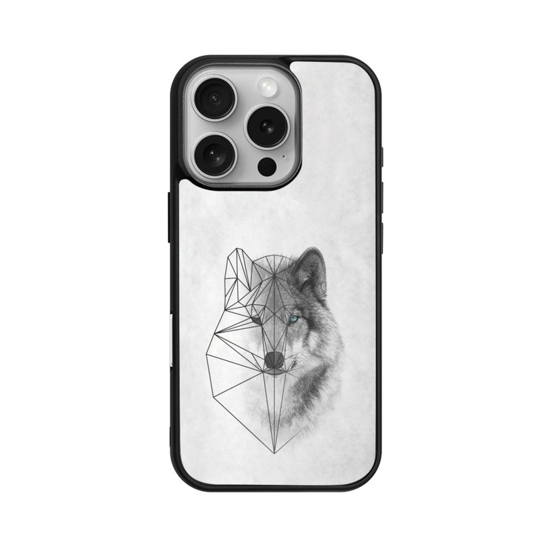 iPhone 16 Pro Base Case Polygonaler Wolf