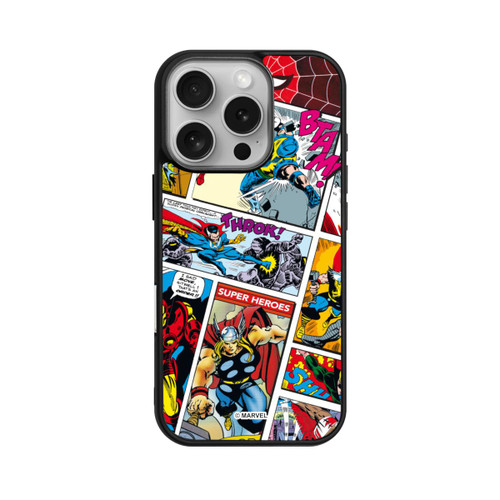 Apple iPhone 16 Pro Base Case Marvel Retro Comic Blue
