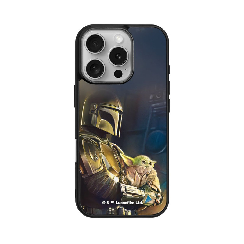iPhone 16 Pro Base Case Mandalorianer und Grogu im Schiff