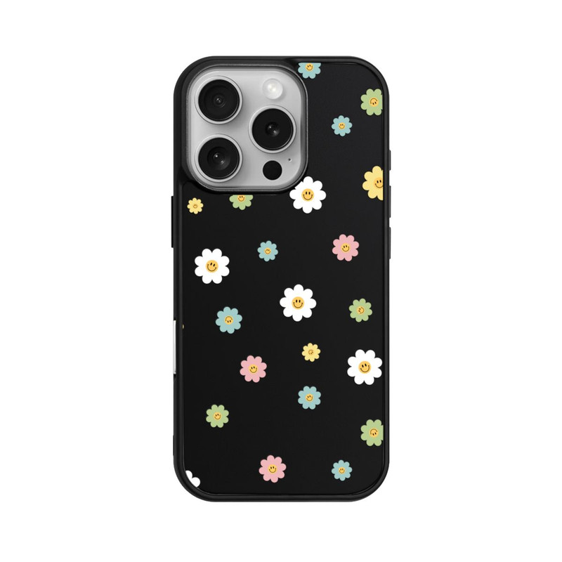 iPhone 16 Pro Base Case Flower Power klein transparent