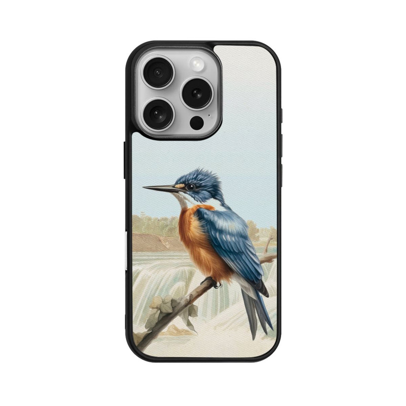 iPhone 16 Pro Base Case Eisvogel Retro