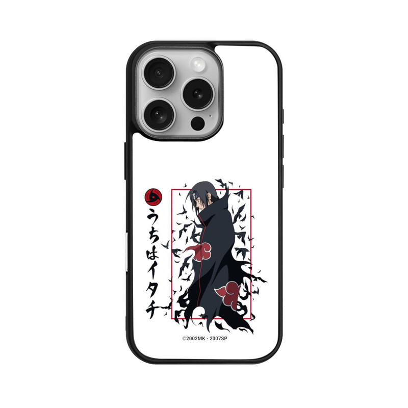 iPhone 16 Pro Base Case Itachi Krähen Weiß