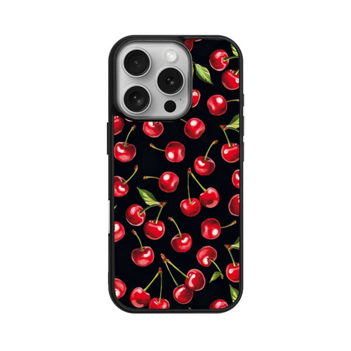 Apple iPhone 16 Pro Base Case Kirschmuster Schwarz mit KI