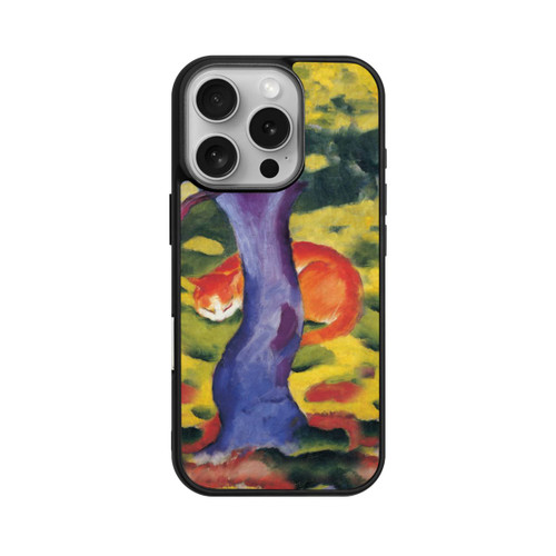 Apple iPhone 16 Pro Base Case Katze hinter Einem Baum von Franz Marc