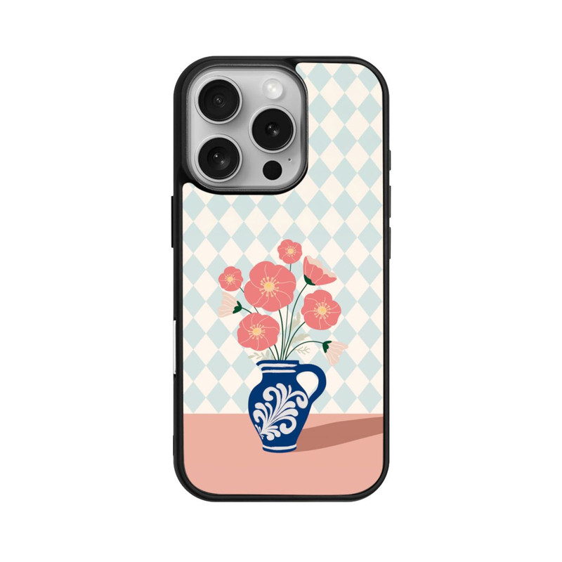 iPhone 16 Pro Base Case Blue Vase