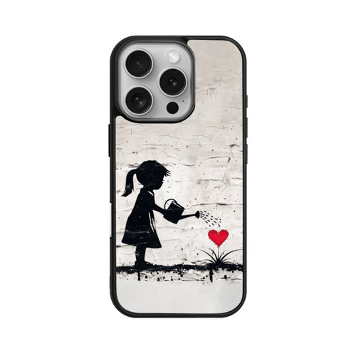Apple iPhone 16 Pro Base Case Girl Watering Bunch of Flowers 