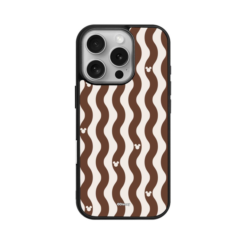 iPhone 16 Pro Base Case Micky Muster Braune Wellen