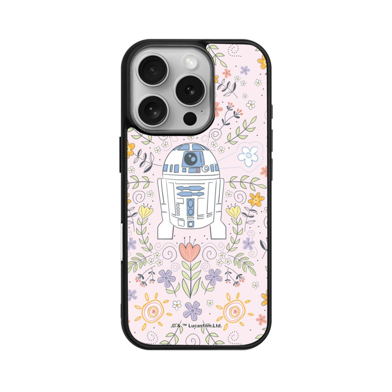iPhone 16 Pro Base Case R2D2 Blumen Muster