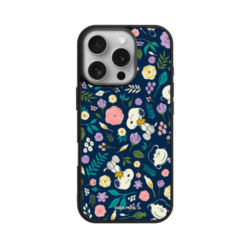 Apple iPhone 16 Pro Base Case Peanuts Dark Flower Pattern