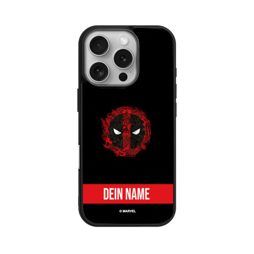 Apple iPhone 16 Pro Base Case Deadpool Logo Personalisierbar