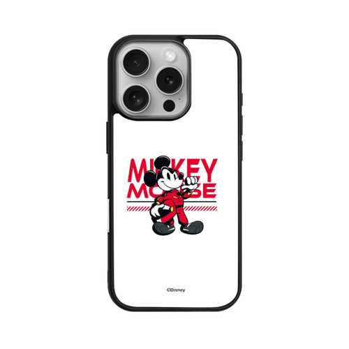 Apple iPhone 16 Pro Base Case Micky Maus Rennfahrer Weiß