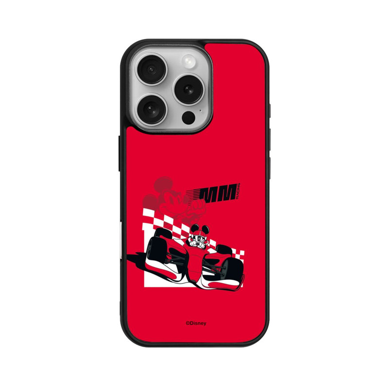 iPhone 16 Pro Base Case Micky Maus Racing Legende Rot