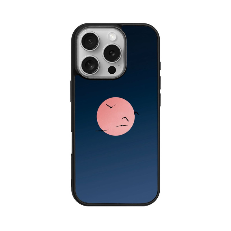 iPhone 16 Pro Base Case Summer Nights Red Moon