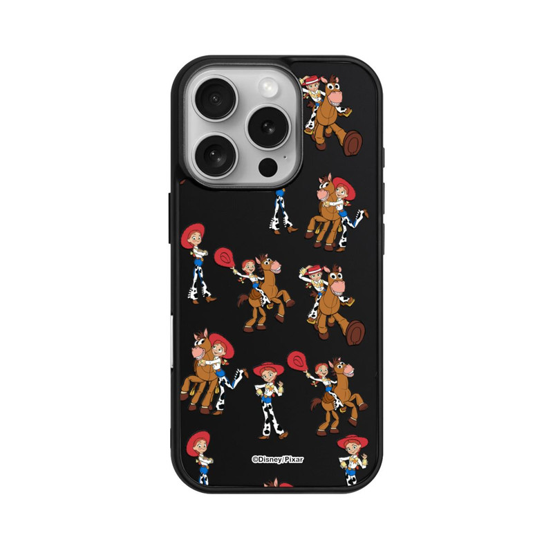 iPhone 16 Pro Base Case Toy Story 5 Jessie Cowboy Pattern Transparent