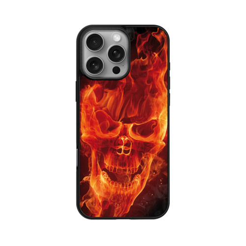 Apple iPhone 16 Pro Max Base Case Burning Skull